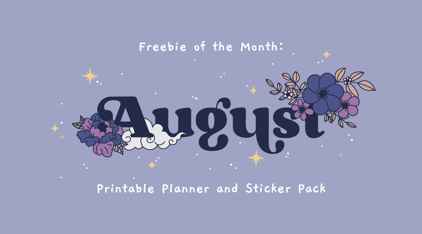 FOTM: August Free Printable Planner and Sticker Pack