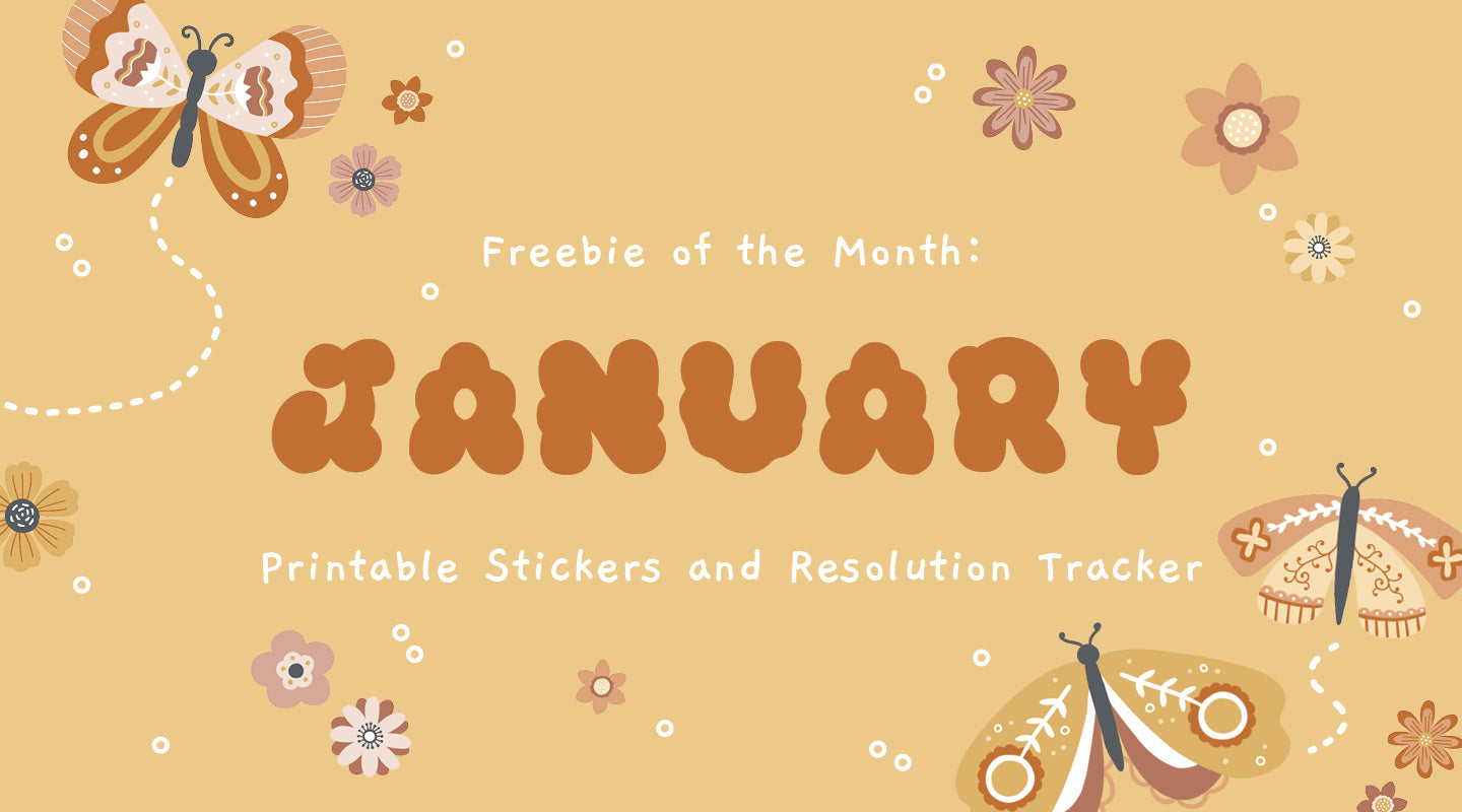 FOTM: January 2024 Free Printable Stickers and Resolution Tracker