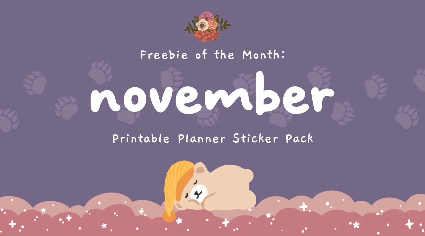 FOTM: November Free Printable Sticker Pack