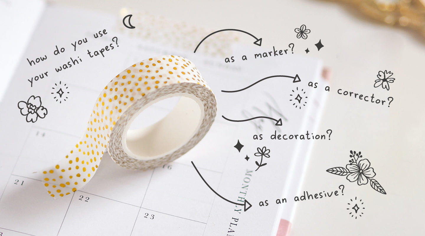 Cute Dot Washi Tape Kawaii Label Masking Tape Decorative Adhesive